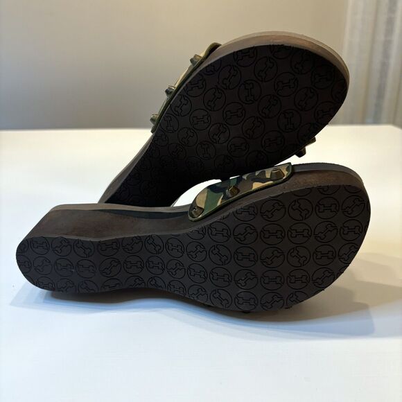 Flogg Women's Melanie Camo Camouflage Leather Slides Sandals US Size 8‎ - Picture 11 of 13